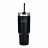 Copo Térmico Inox Portátil 1200ml/1.2L Garrafa Térmica Inoxidável com Tampa e Canudo