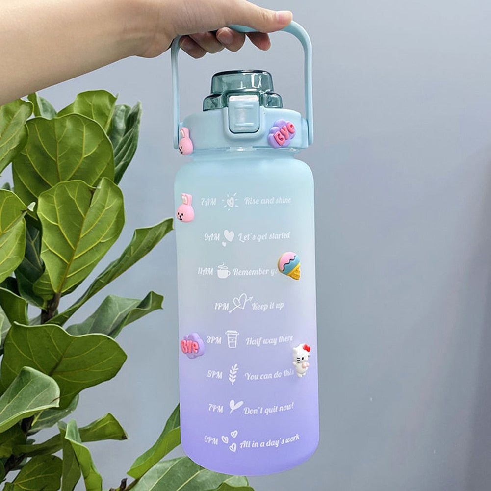 Garrafa Dry Water  Garrafa de Água 2 Litros  + BRINDE EXCLUSIVO - Edição Limitada