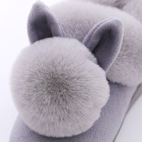 Chinelo de Pelúcia Ultra Confort Estilo Coelho